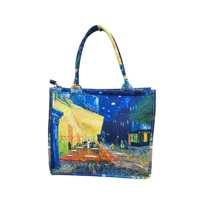 Geantă Flowers – Geantă Textil cu Imprimeu Artistic 35 x 40 cm [12]