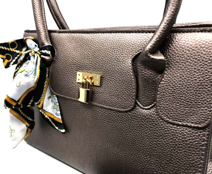 Geanta Leder Bronze Togo Lock [2]