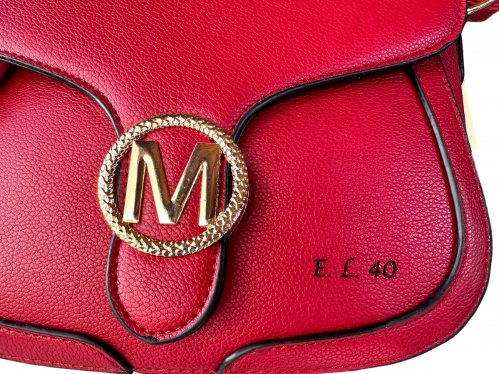 Geanta Red Madame & Esarfa Matase [6]