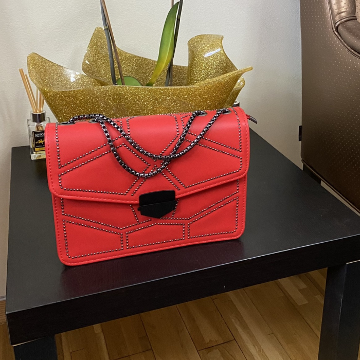Geanta Red Studded [5]