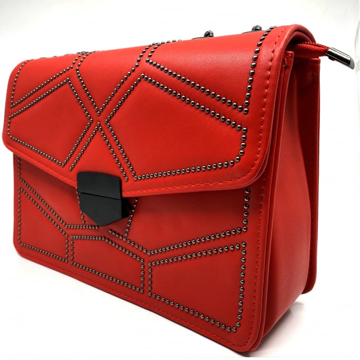 Geanta Red Studded [4]