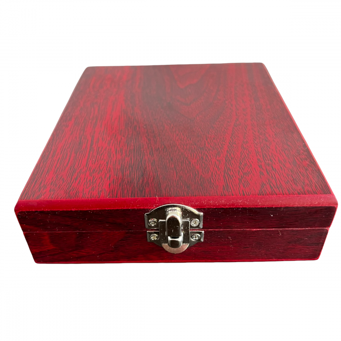 Cadou Barbati Set 4 accesorii vin in cutie de lemn [3]
