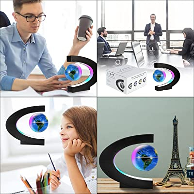 Glob Pământesc Levitaţie Magnetic cu leduri + Cadou Agenda Jurnal de Calatorii Piele Ecologica Maro [4]