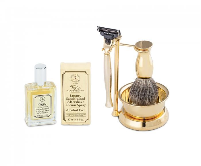 Gold Plated Luxury Shaving Set by Erbe Solingen, made in Germany [1]