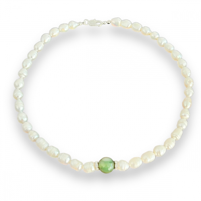 Colier Perle Naturale cu Jad [3]