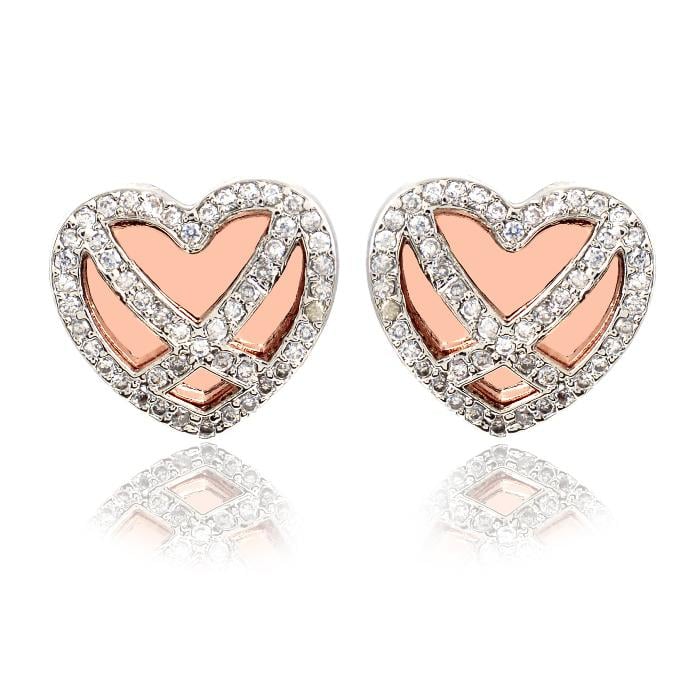 Diamond Heart White & Pink Set Medalion s Cercei y Borealy [2]
