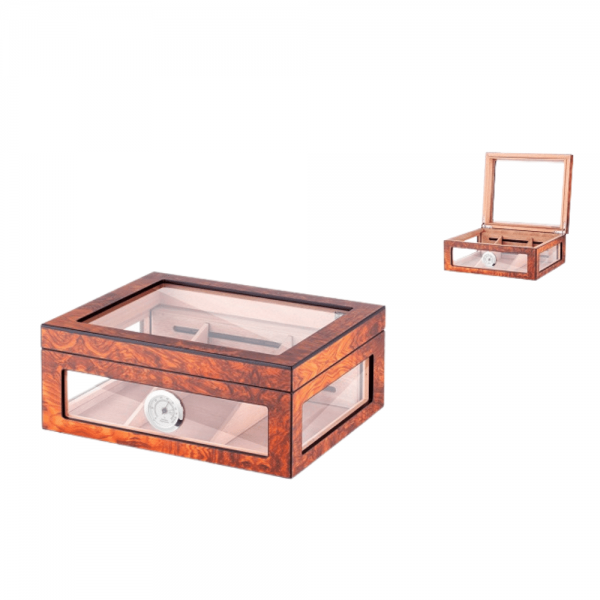 Humidor Brown Glass  Angelo Lemn de Cedru [2]