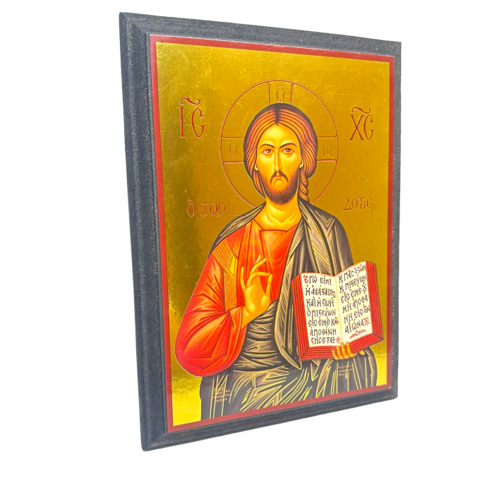 Icoana cu Domnul Iisus, lemn, 27 x 20 cm [2]