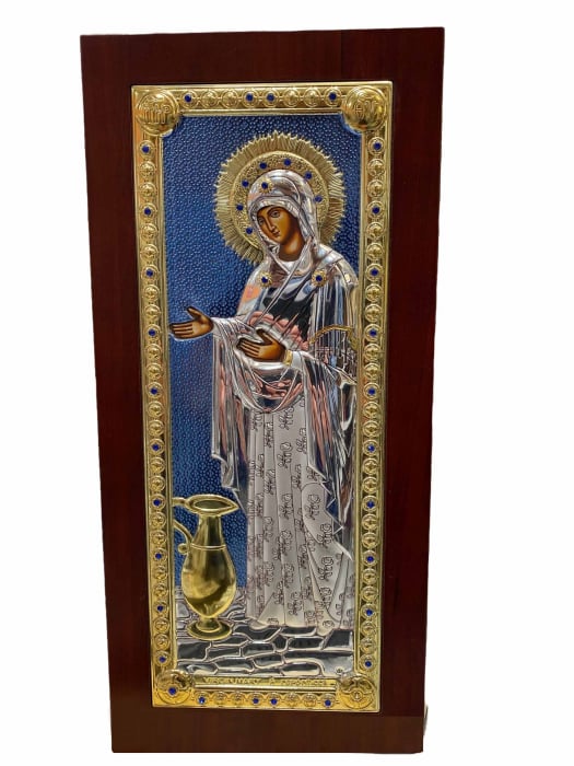 Icoana Fecioara Maria „Stareţa” (Gherontissa) - Made in Grecia 16,5 x 36 cm [1]