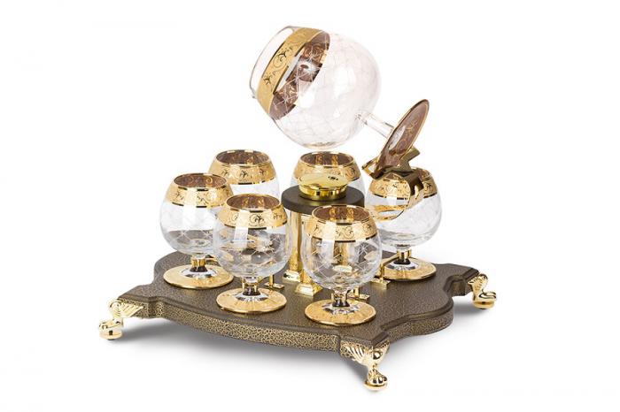 Incalzitor de Lux pentru Cognac Bonaparte cu 7 pahare by Credan - Made in Spain [3]
