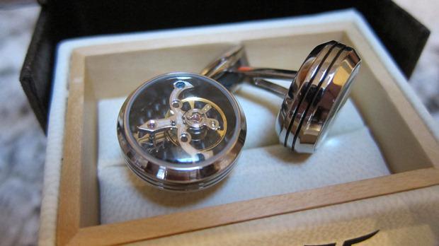 Butoni TF Est. 1968 Tourbillon Luxury - Placaţi cu aur roz - Made in Switzerland [6]