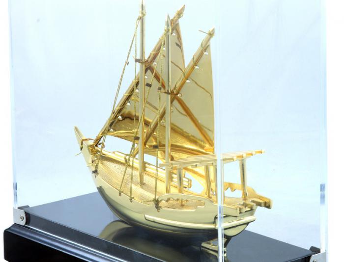 Macheta Gold Ship Glass 24 carate [2]
