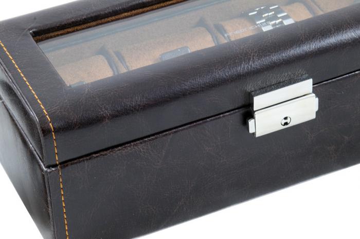 Set Cutie 4 Ceasuri Brown Leather by Friedrich si Note Pad Blue Hugo Boss [6]