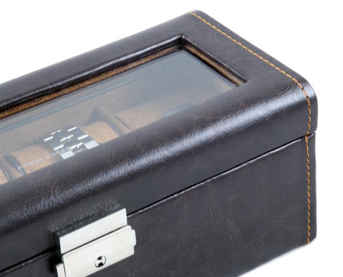 Set Cutie 4 Ceasuri Brown Leather by Friedrich si Note Pad Blue Hugo Boss [5]