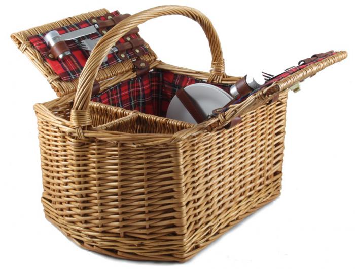 Coş de Picnic St. Moritz cu Suport pentru 2 Sticle [2]