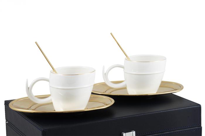 Gold Coffee Set for Two Chinelli - made in Italy [5]