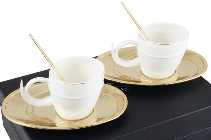 Gold Coffee Set for Two Chinelli - made in Italy [3]