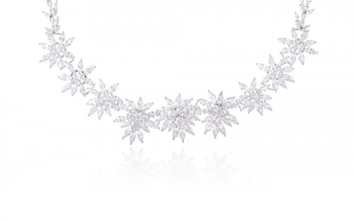 Colier, Cercei, Bratara si Inel Borealy Marquise Flowers [2]