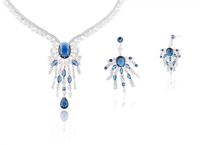 Royal Blue Colier și Cercei Borealy [6]