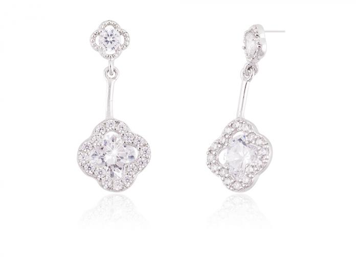 Cercei Borealy Argint 925 Delicate Flower Drop [2]