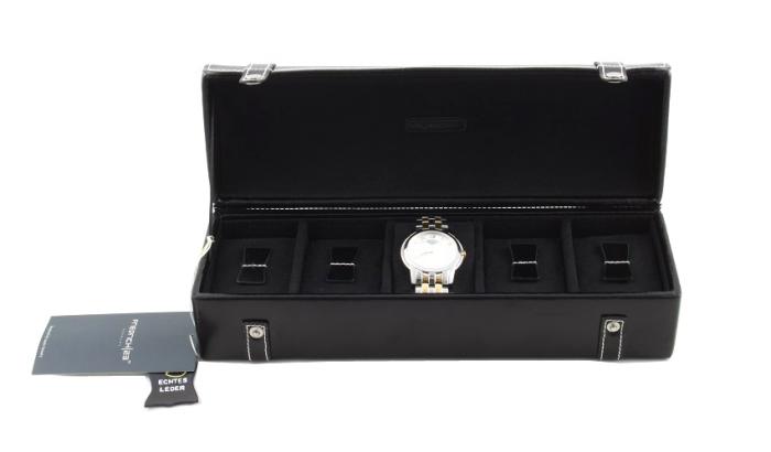 Cutie 5 Ceasuri Piele Naturală By Friedrich, seria Collector London Leather Made in Germany [5]