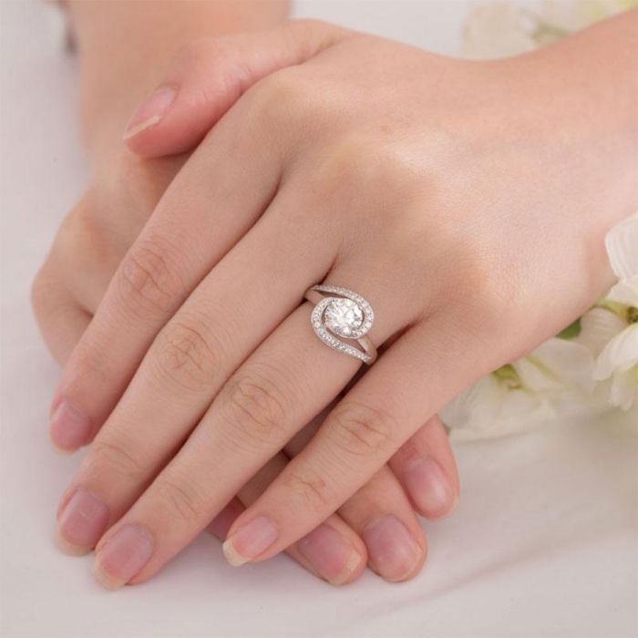 Inel Created Diamond Twist Curl Marimea 6 [6]