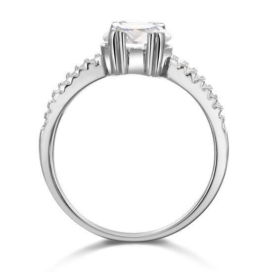 Inel Borealy Argint 925 ONE Zirconiu Simulated Diamond Solitaire Marimea 6 [3]