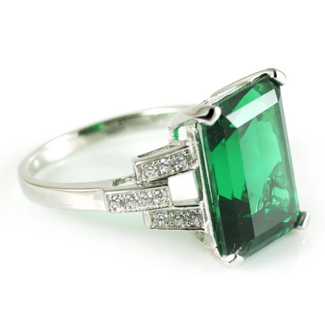 Inel Borealy Smarald Cocktail Charm - Marimea 6 [3]