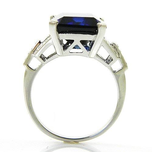 Inel Cocktail Charm Safir 7 carate Argint Borealy Marime 7 [3]