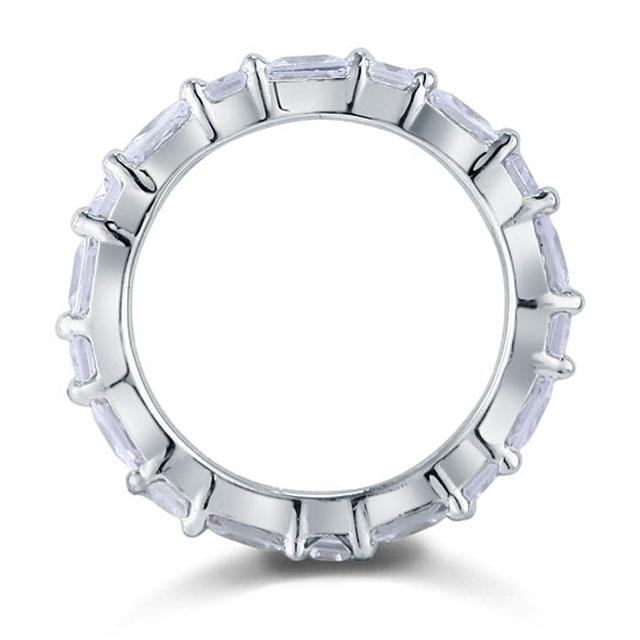 Inel Borealy Argint 925 Simulated Diamonds Emerald Eternity Marimea 6 [4]