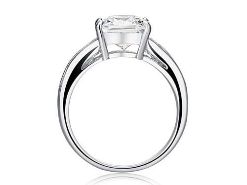 Inel Borealy Emerald Cut Cubic Zirconia 2,5 carate Marimea 8 [3]