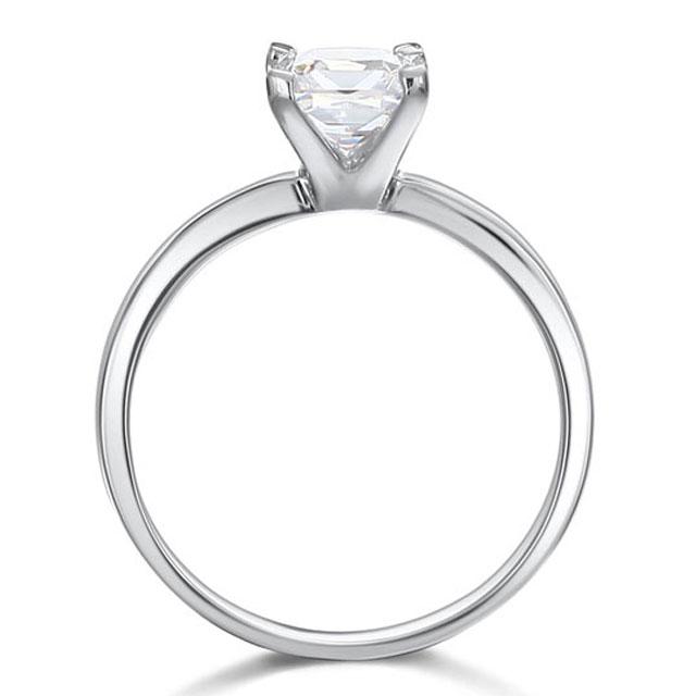 Inel Borealy Argint 925 Simulated Diamond Logodna Princess Marimea 6 [3]
