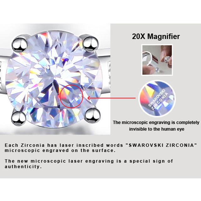 Inel Borealy Argint 925 Simulated Diamond Logodna Princess Marimea 6 [4]