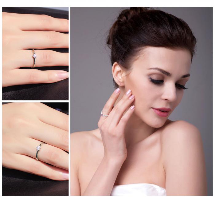 Inel Love you in my heart Pink – marimea 6 [2]