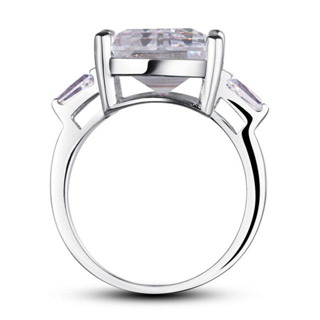 Inel Borealy Argint 925 Simulated Diamonds 4 carate Marquise Pear Marimea 7 [3]