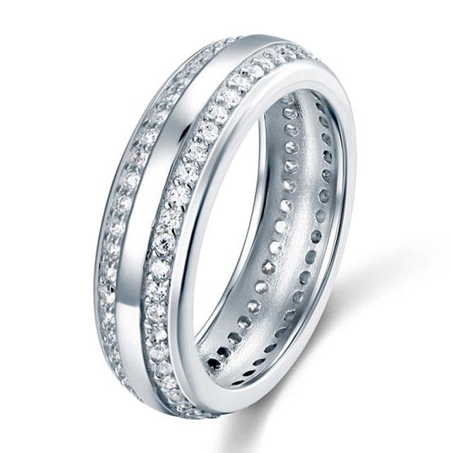 Inel Borealy Argint 925 Created Diamond Verigheta Marimea 6 [6]