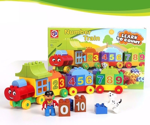 Joc creativ de construit Number Train - Learn to Count [2]