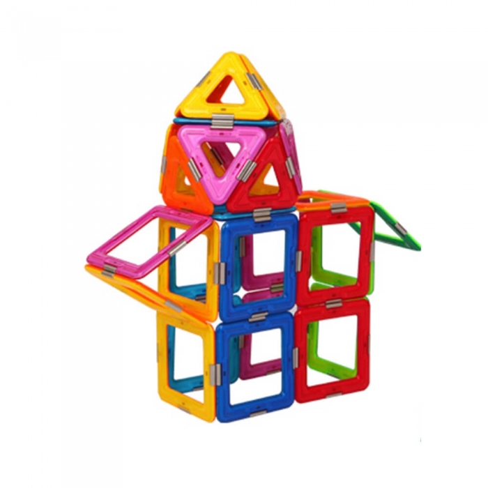 Joc Magnetic Educativ de Constructie 3D Magspace 36 Piese – Colorful World Set [2]