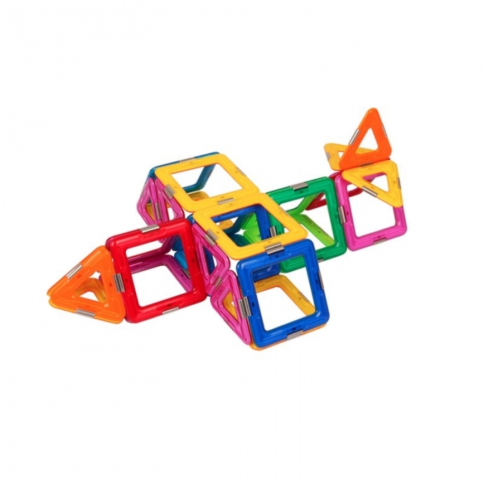 Joc Magnetic Educativ de Constructie 3D Magspace 36 Piese – Colorful World Set [3]