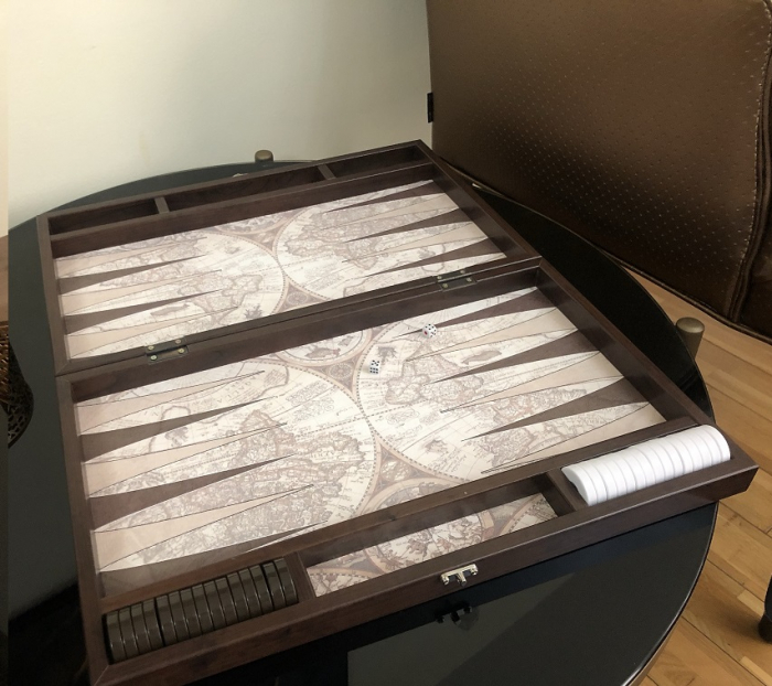 Joc Table - Old Map Edition Leather, calitate premium [3]