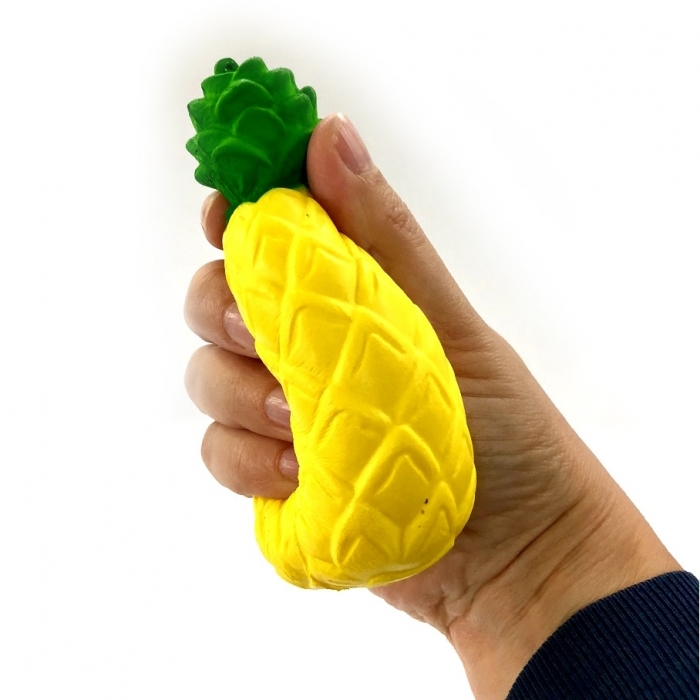 Jucarie Squishy - Ananas mare si mic breloc [2]