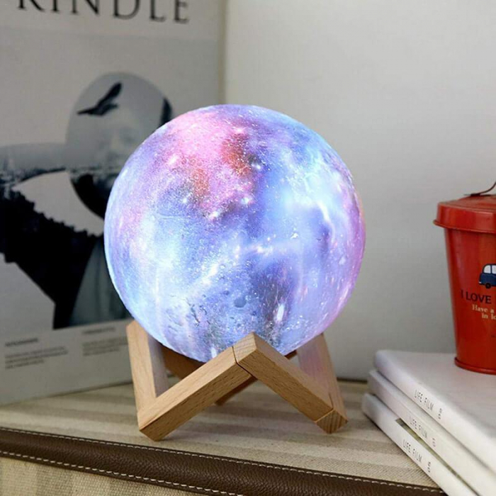 Lampa 3D Multicolor Moon by Borealy XL 15 cm diametru/38 cm circumferinta [2]