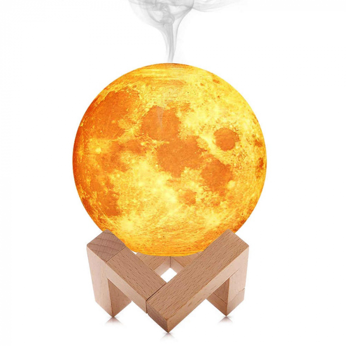 Lampa 3D Moon XL cu Umidificator 15 cm [4]