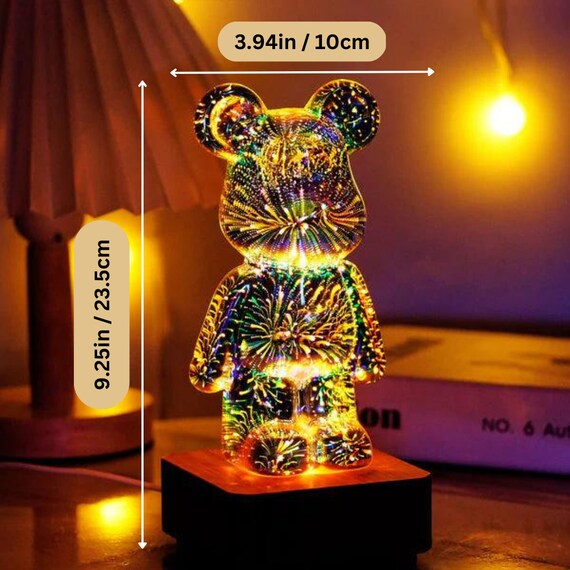 Lampa Bear 3D Artificii [3]