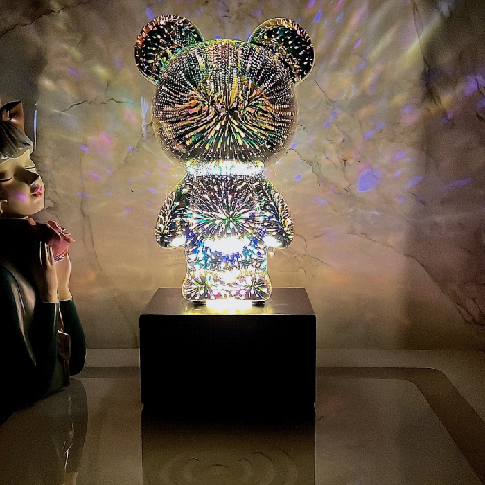 Lampa Bear 3D Artificii [4]