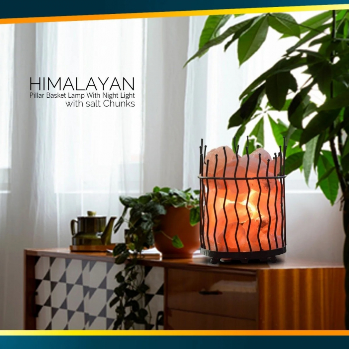 Lampa Sare de Himalaya, cu suport metalic si led [2]