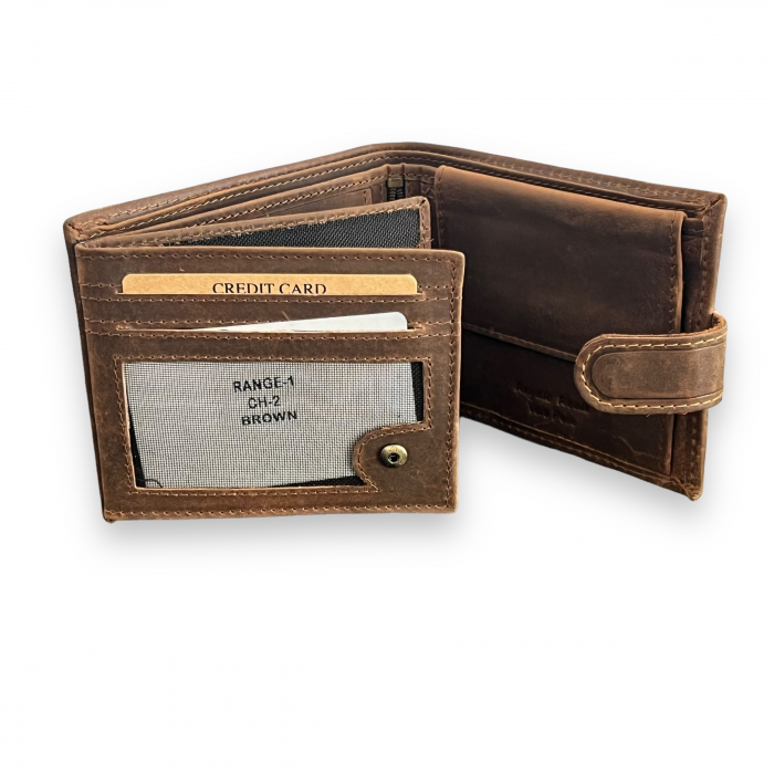 Portofel Piele Naturala Brown [4]