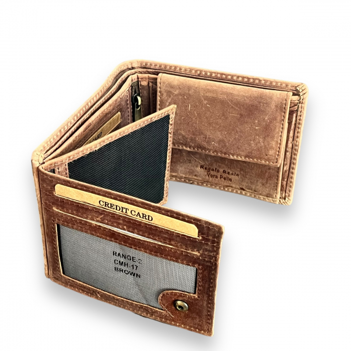 Portofel Piele Naturala Brown [6]