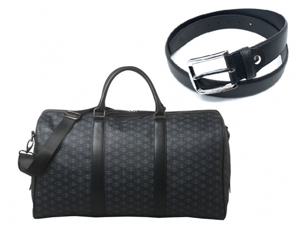 Luxury Travel Bag Christian Lacroix si Curea piele naturala - personalizabil [2]