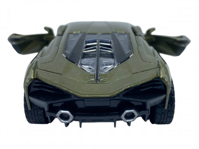 Masinuta copii metalica - Lamborghini Dark Green - cu usi ce se deschid [3]